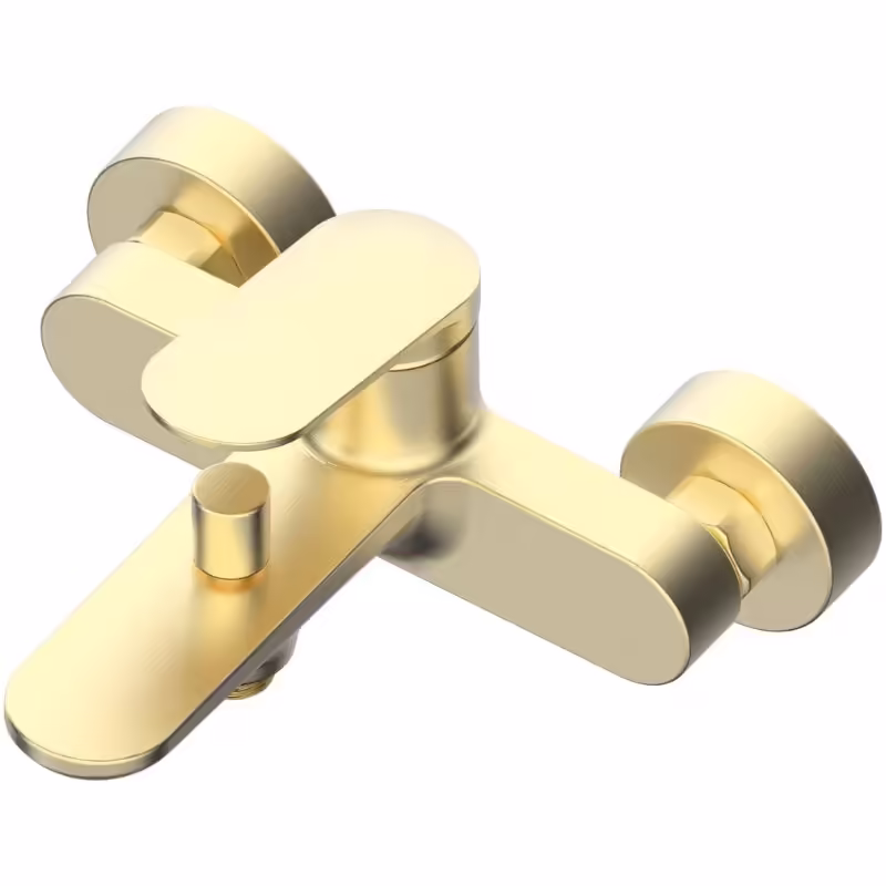 Brushed Goldern Exposed Bath Single Lever Mixer Tap
